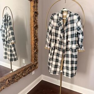 We The Free long plaid blazer